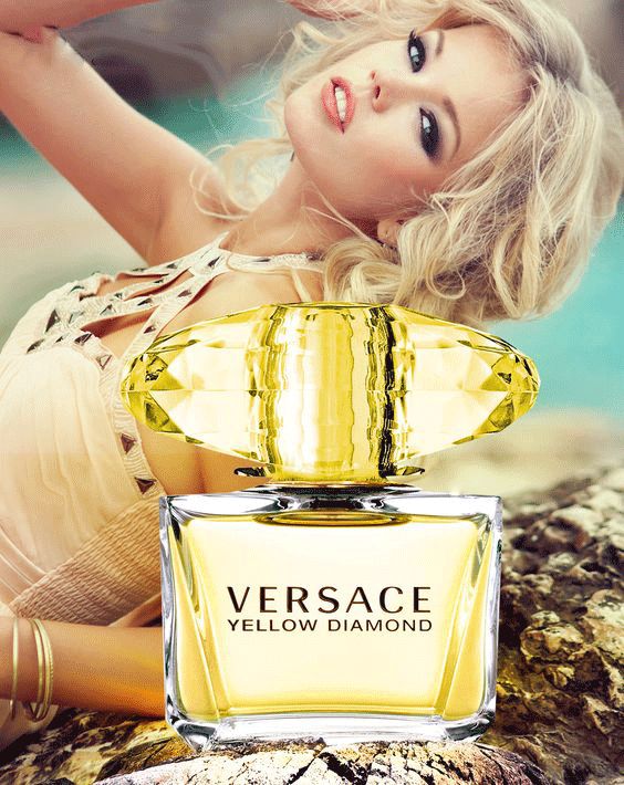 Presentación promocional de fragancia inspirada en Yellow Diamond para mujer