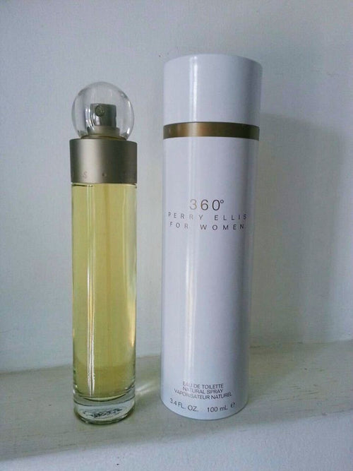 Frasco y caja de 360 Perry Ellis for Women de 100 ml