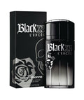 Frasco y caja negros de Black XS L’Excès Eau de Toilette Intense de 100 ml