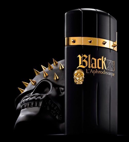 Frasco negro y dorado de Black XS L’Aphrodisiaque de 100 ml