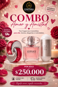 Combo Amor y Amistad Para Ellas — Versace Bright Crystal, Bvlgari y CH 212