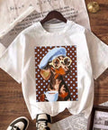 Camiseta Dachshund Beret Blue