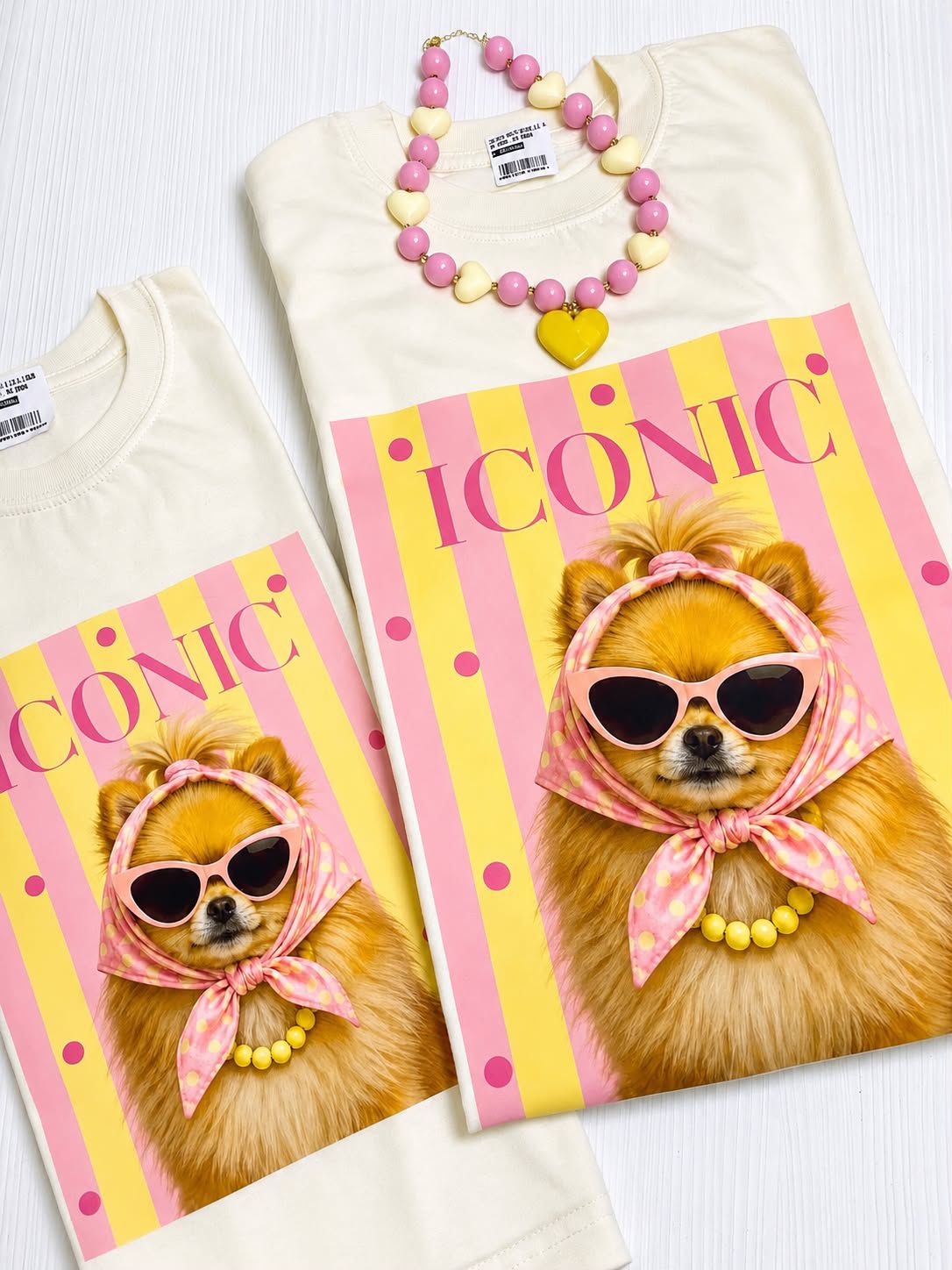 Camiseta Iconic Pomeranian Pink