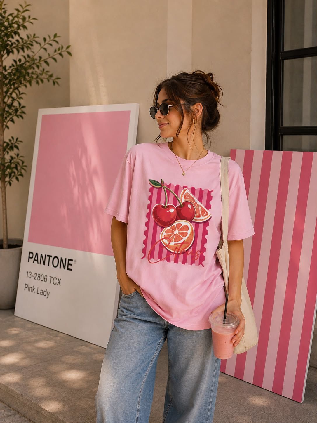 Camiseta Cherry Citrus Stamp