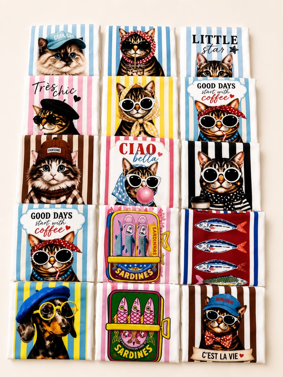 Camiseta Cat Collage