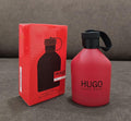 Hugo Red Hugo Boss EDT 100ml frasco rojo mate tapa negra
