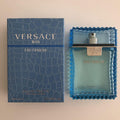 Versace Man Eau Fraîche EDT 100ml frasco azul hielo textura cocodrilo