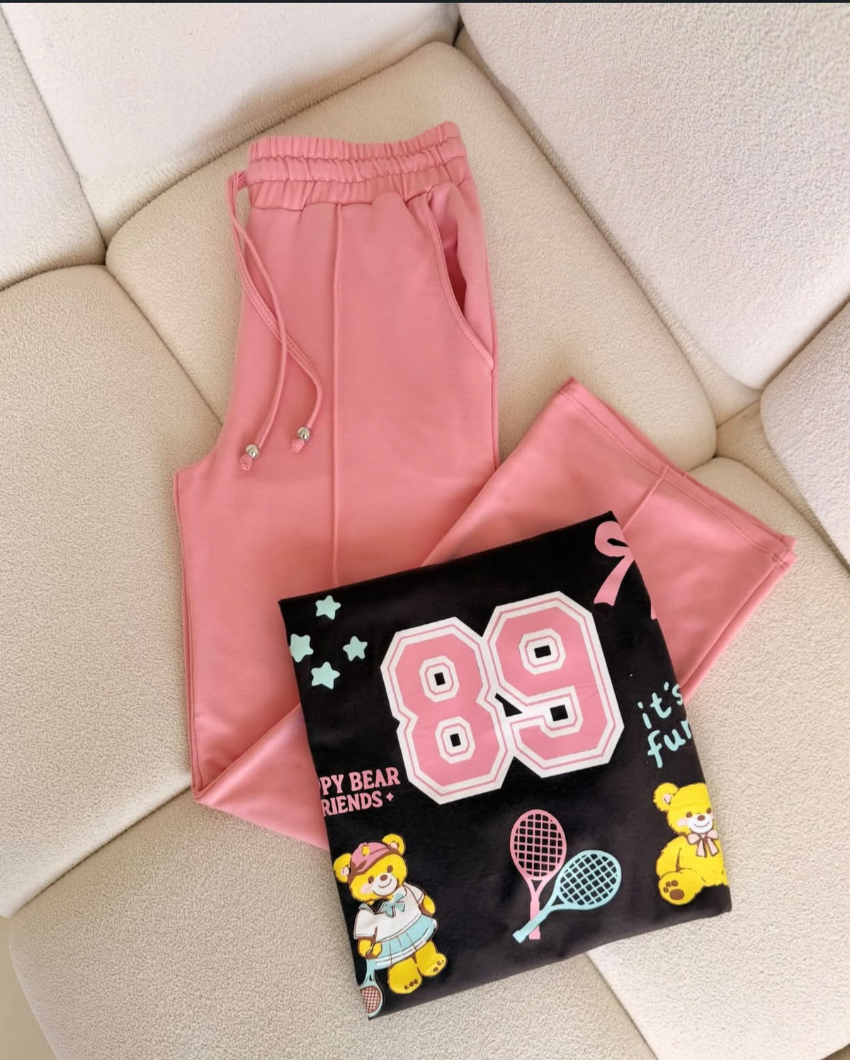Conjunto Venita para mujer con pantalón y camiseta estampada