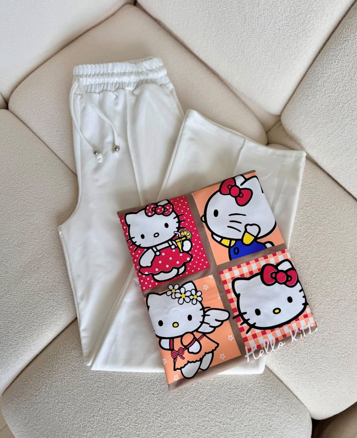 Conjunto Venita para mujer con pantalón y camiseta estampada
