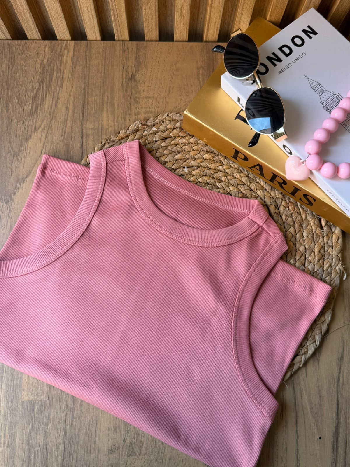 Blusa manga sisa en tela rib