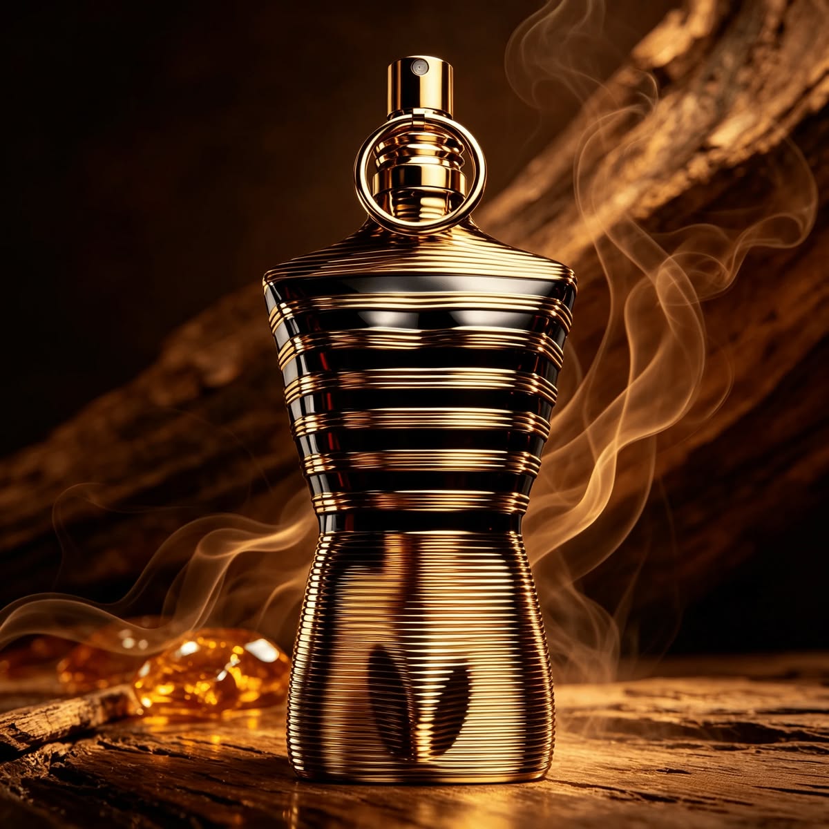 Le Male Elixir de 100 ml con frasco y empaque dorado