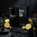 Frasco y caja negros de Black XS Paco Rabanne de 100 ml