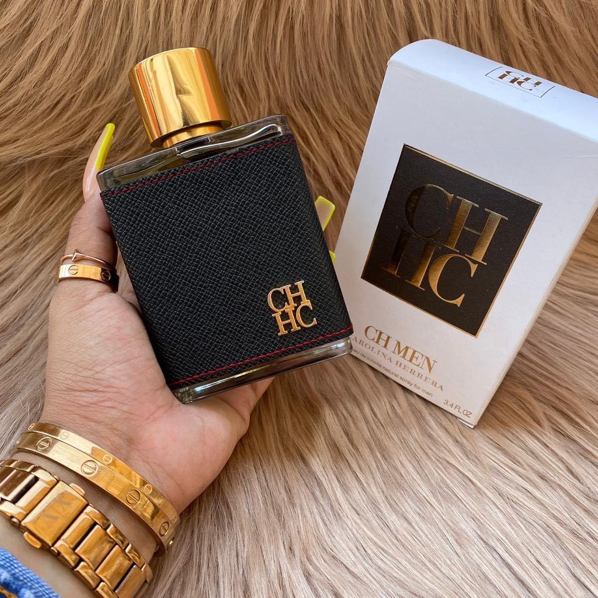 CH Men de 100 ml en presentación con frasco y empaque
