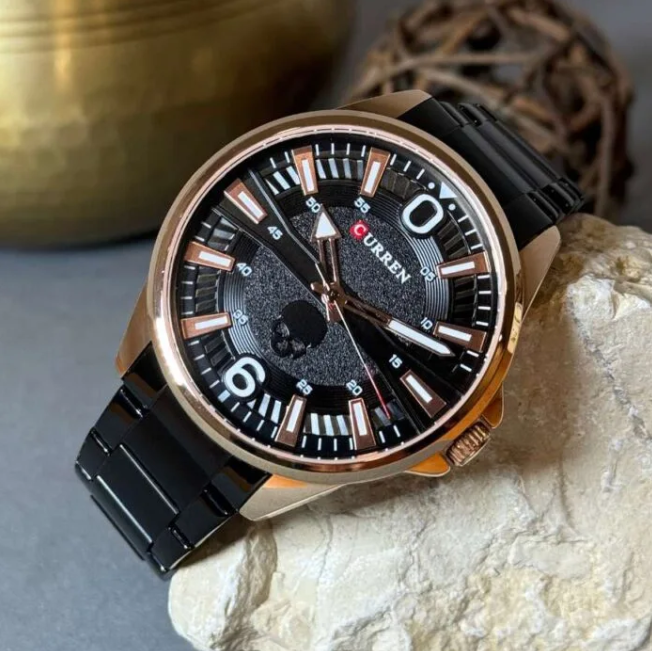 Reloj Curren Hombre 8389 - Negro Rose Gold